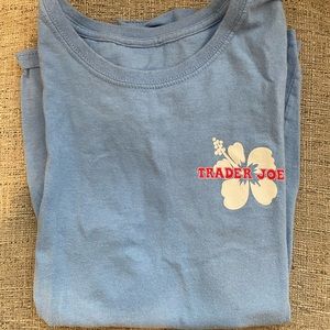Trader Joe’s Light Blue Women’s Cut Size Small T-shirt